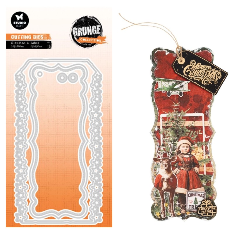 Winter Clothing Label - Etichetta stella Inverno Babbo Natale Giocattolo