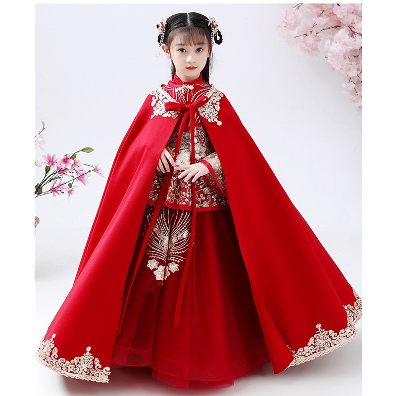 Winter Clothing For Kids - Costume Hanfu Cheongsam per Bambine, Abbigliamento