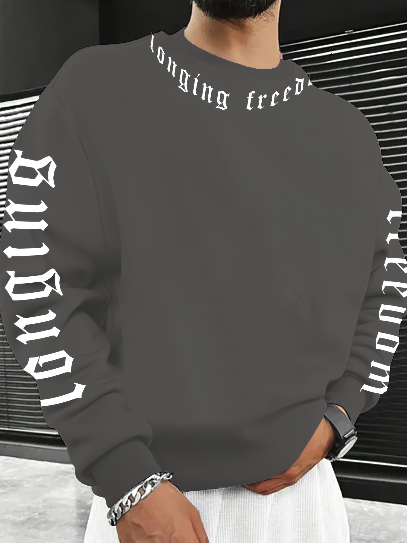 Felpa da Uomo a Collo Tondo co - Winter Clothing Men recensione e prezzo