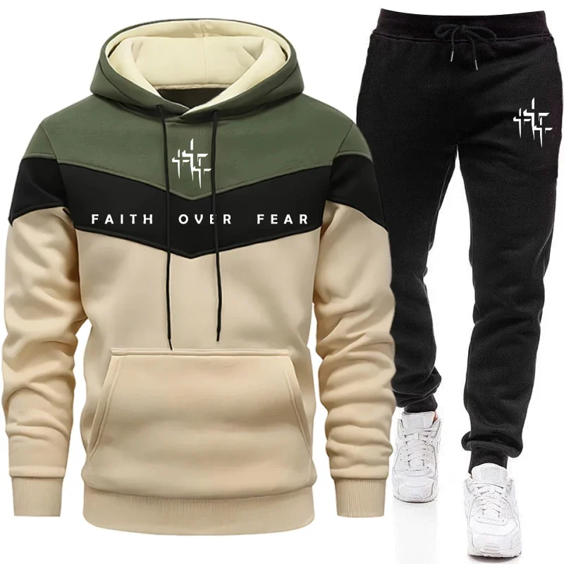 Tuta da Uomo 'Faith Over Fear' - Winter Clothing Men recensione e prezzo