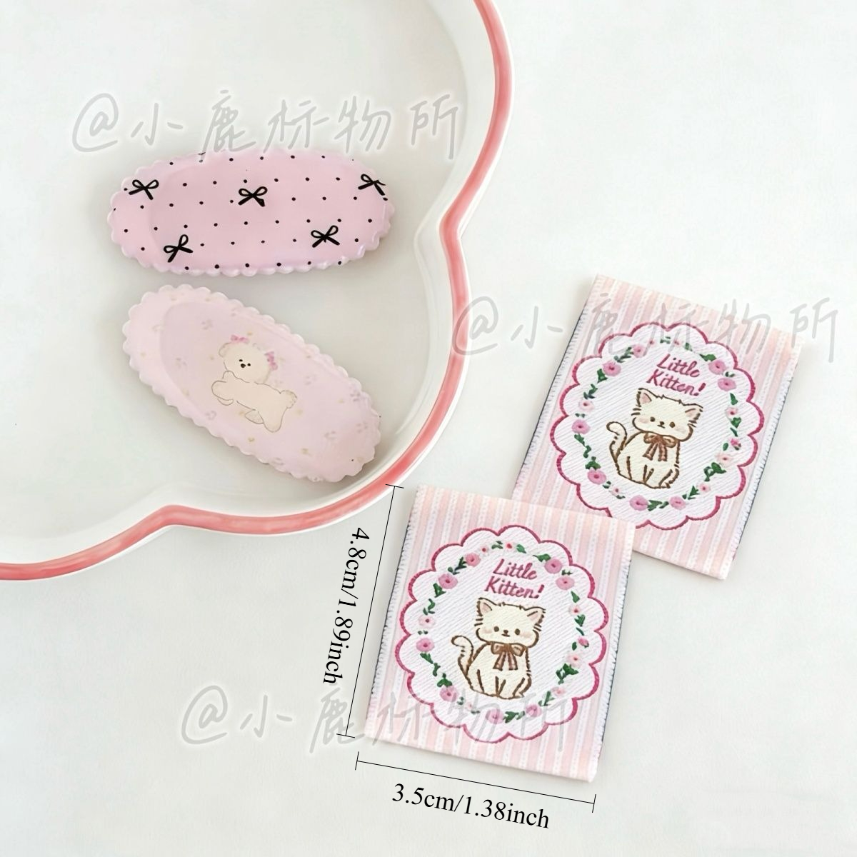 Etichette in tessuto con gatto - Winter Clothing Label recensione e prezzo