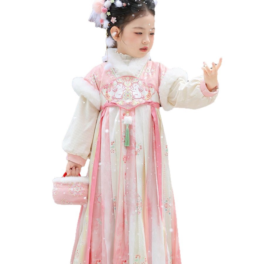 2025 Ragazze Fata Hanfu Bambin - Winter Clothing For Kids recensione e prezzo